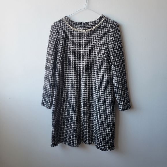 Mango Suit Tweed Dress - S - Picture 1 of 6